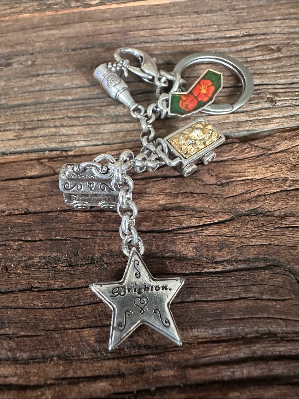 Brighton California Love ❤️ Charm Keychain